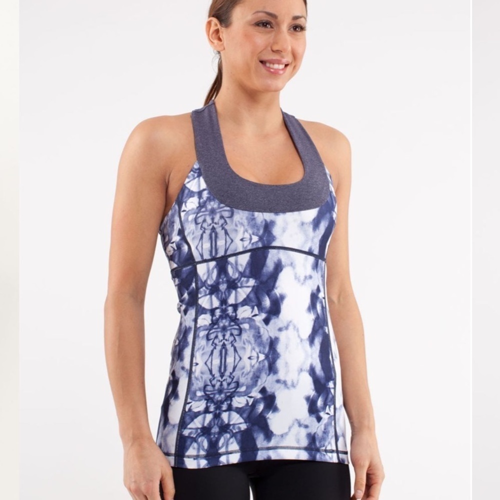 Lululemon Ink Blot Scoop Neck Tank